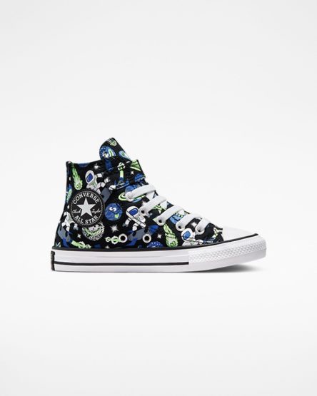 Tenis Converse Chuck Taylor All Star Easy-On Space Cruiser Cano Alto Menina Pretas Azuis Verdes | PT K0P7891